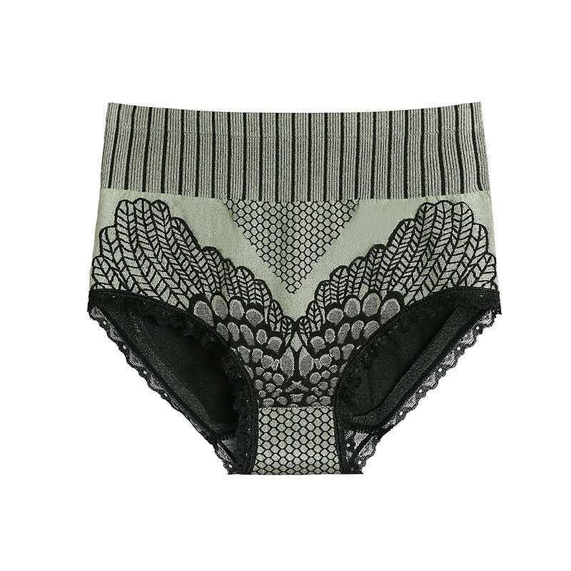 Women's High Waist Plus Size Underwear Seamless Breathable Soft Fabric Full Coverage Briefs Comfortable Fit Elastic Waistband