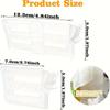6/12pc Adjustable Refrigerator Space Divider - Expandable Drink and Sauce Organizer - Maximize Fridge Storage, Neatly Arrangeds