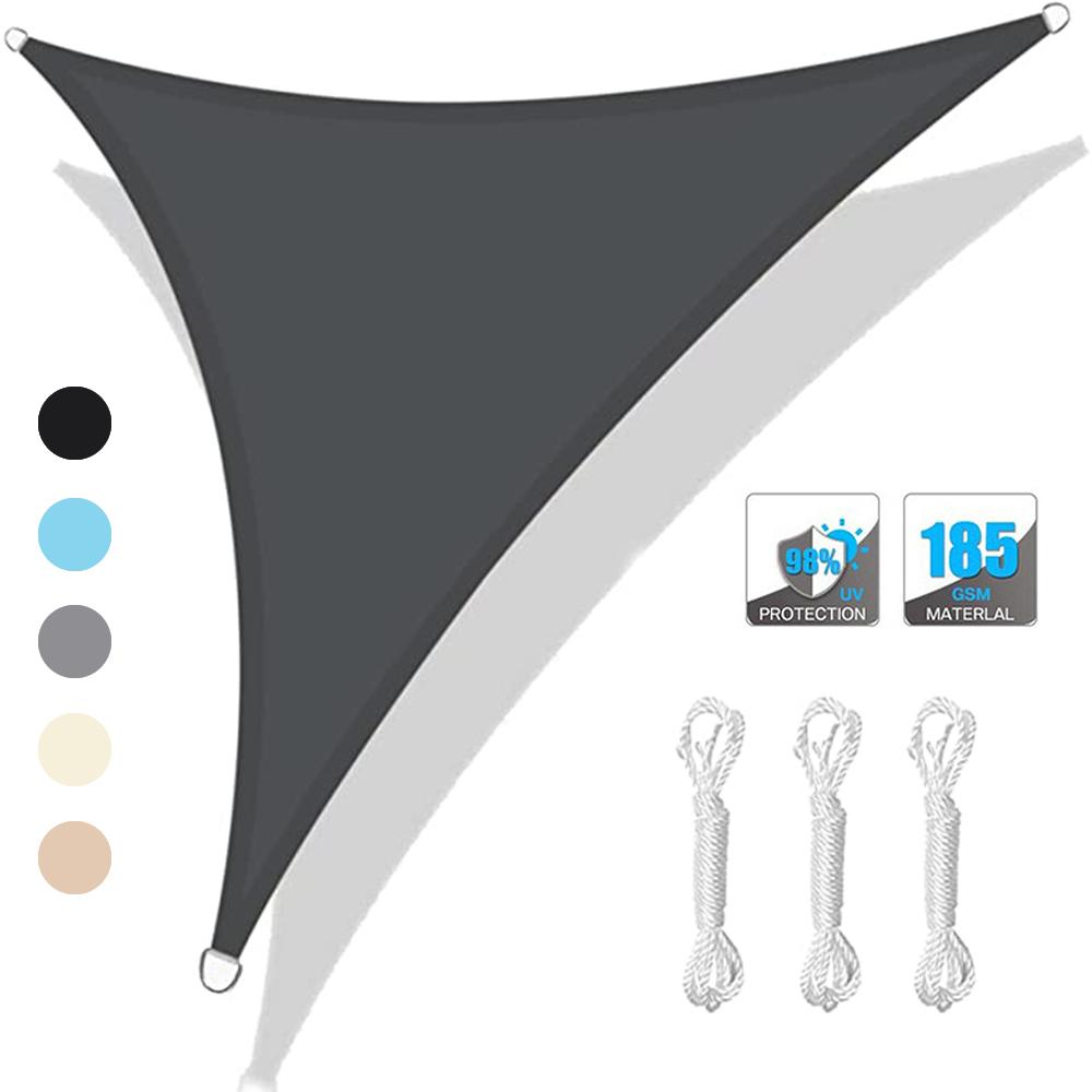 Outdoor Sunshade Sail Triangular Canopy Sun Protection Garden Canopy Anti-ultraviolet Outdoor Sunshade and Rain Protection