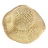 Sommer-Strohhut für Damen, faltbar, natürlicher Stroh-Eimerhut, Outdoor, durchlässig, atmungsaktive Fischerkappe, Reise, Strand