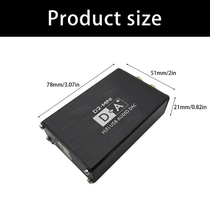 Compactly Plugs and Play Metal USB Decoders Sound Card Delivers Studio Quality Audios for DJs Audiophiles ES9018K2M