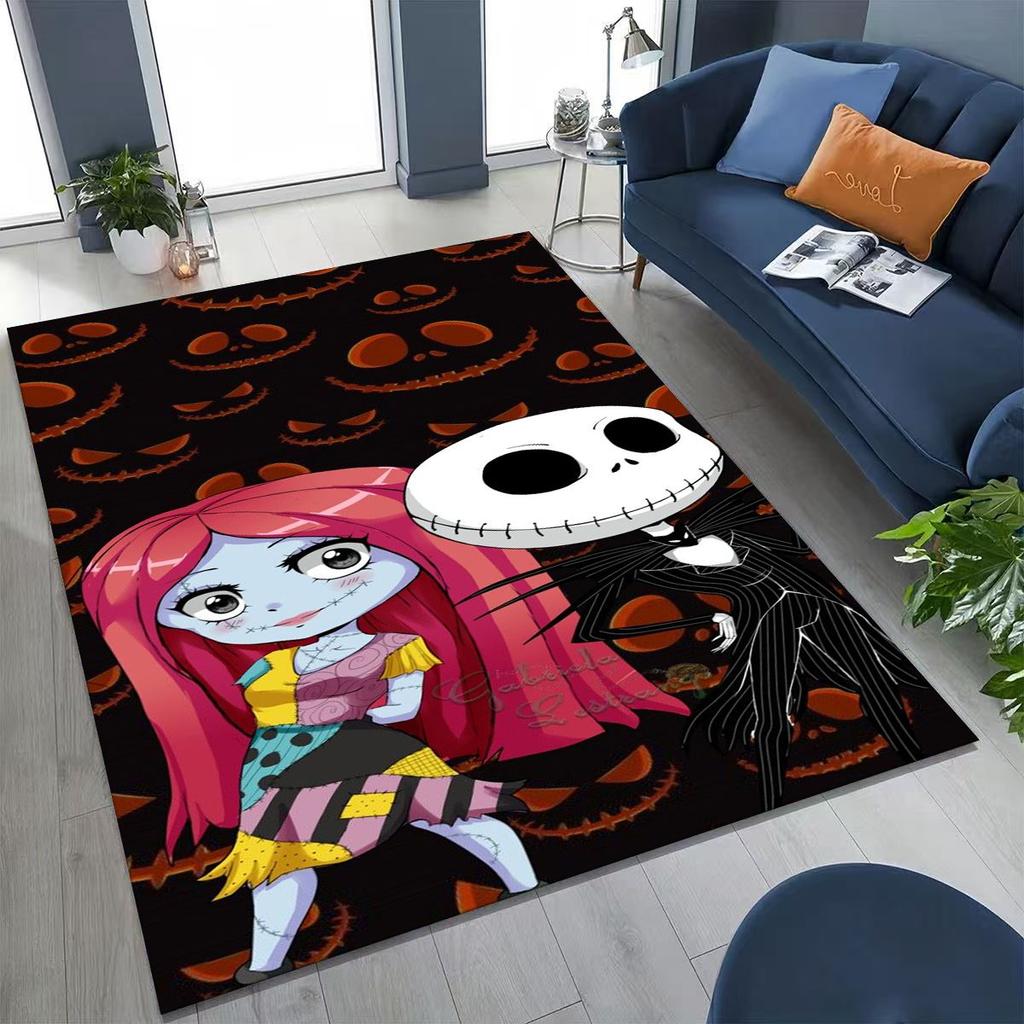 2026 New The Nightmare Before Christmas Jack Cartoo Rug for Bedroom Living Room Sofa Home Doormat Decor, Kid Non-slip Floor Mat