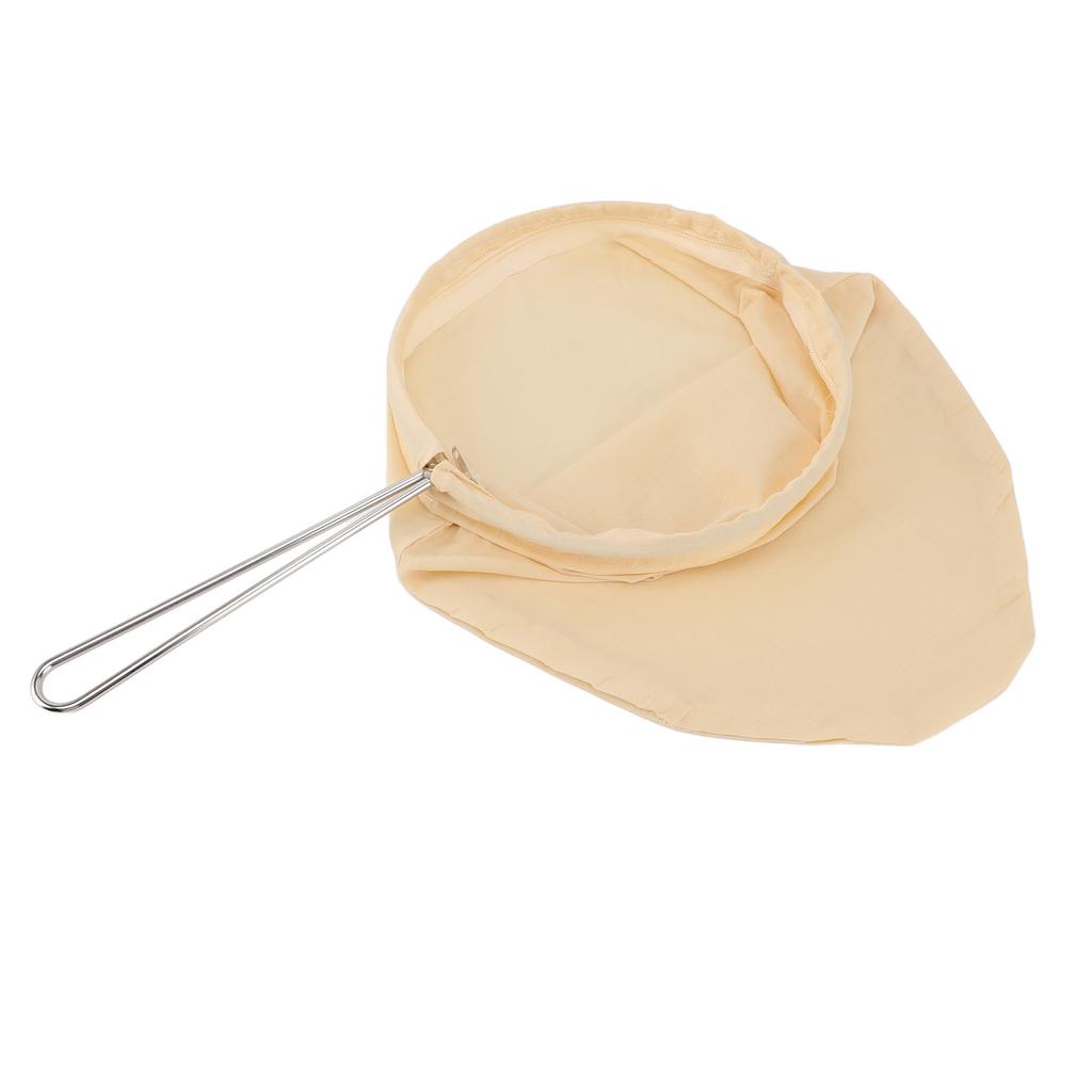 Food Strainer Bags with Stainless Steel Handle Frame Design Reusable Food Filter Bags for Nut