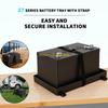 U75F High Strength Battery Holder Battery Hold Down Tray For Automotive Marine Applications Easy Mount