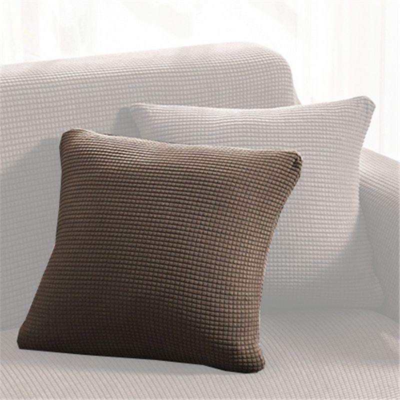

Чехол на диван эластичный жаккардовый натяжной мебельный протектор однотонный Coffee Cushion Cover,1pcs-45*45cm