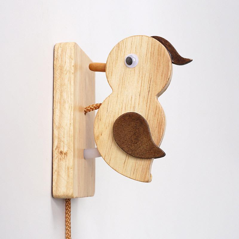 Wooden Woodpecker Doorbell Entrance Wireless Door Bell Creative Woodpecker Shaped Doorbell Door Bell Decor Home Decoration