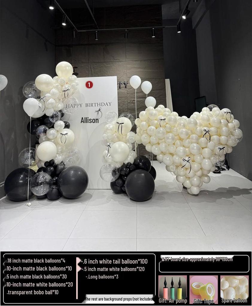 18th Birthday Party Decoration Set: Balloon Background Wall for Boys or Girls