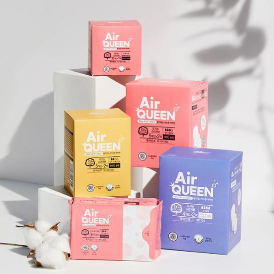 Choose 1 of 6 Types of Air Queen Breath Organic Sanitary Pads