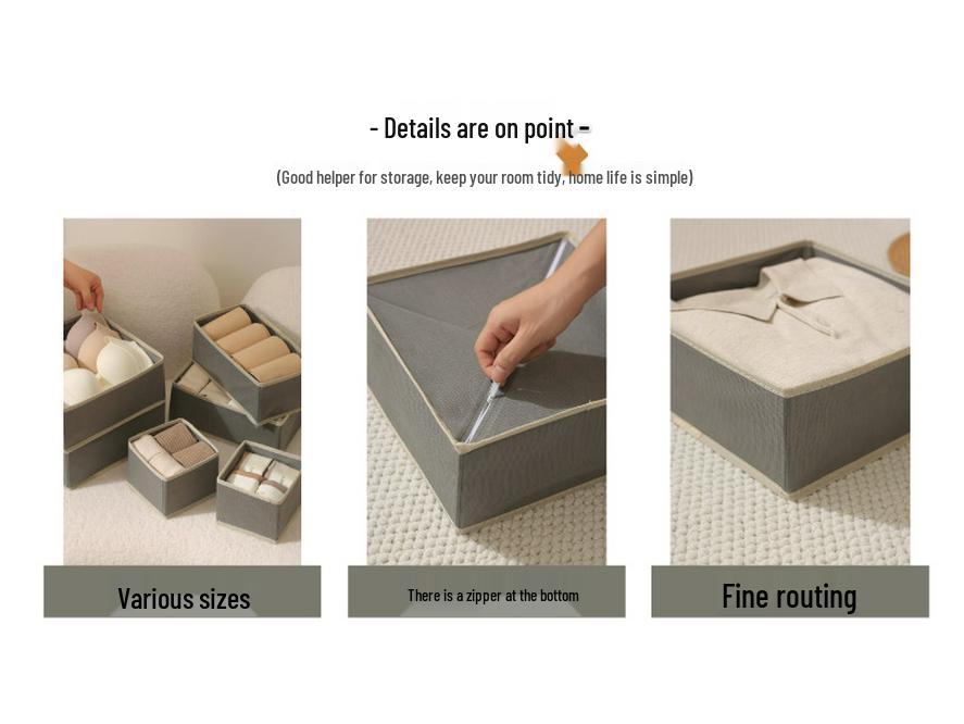 Tragbarer Unterwäsche- und Socken-Organizer - Aufbewahrungslösung für Kleidung im Schubladenstil