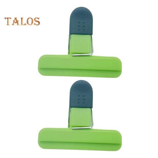 2 шт герметичный зажим для сумки влагостойкий сохраняет свежесть простой в использовании полезный зажим для офисных бумажных файлов держатель для закусок уплотнительный держатель для хозяйственных принадлежностей S зелёный 469₽