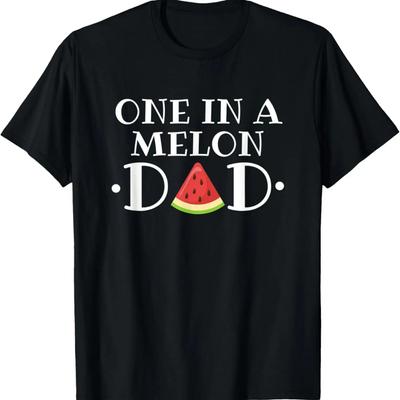 Pánské Tričko One In A Melon Dad Vtipná Melounová Pun Letní Ovocný Dárek