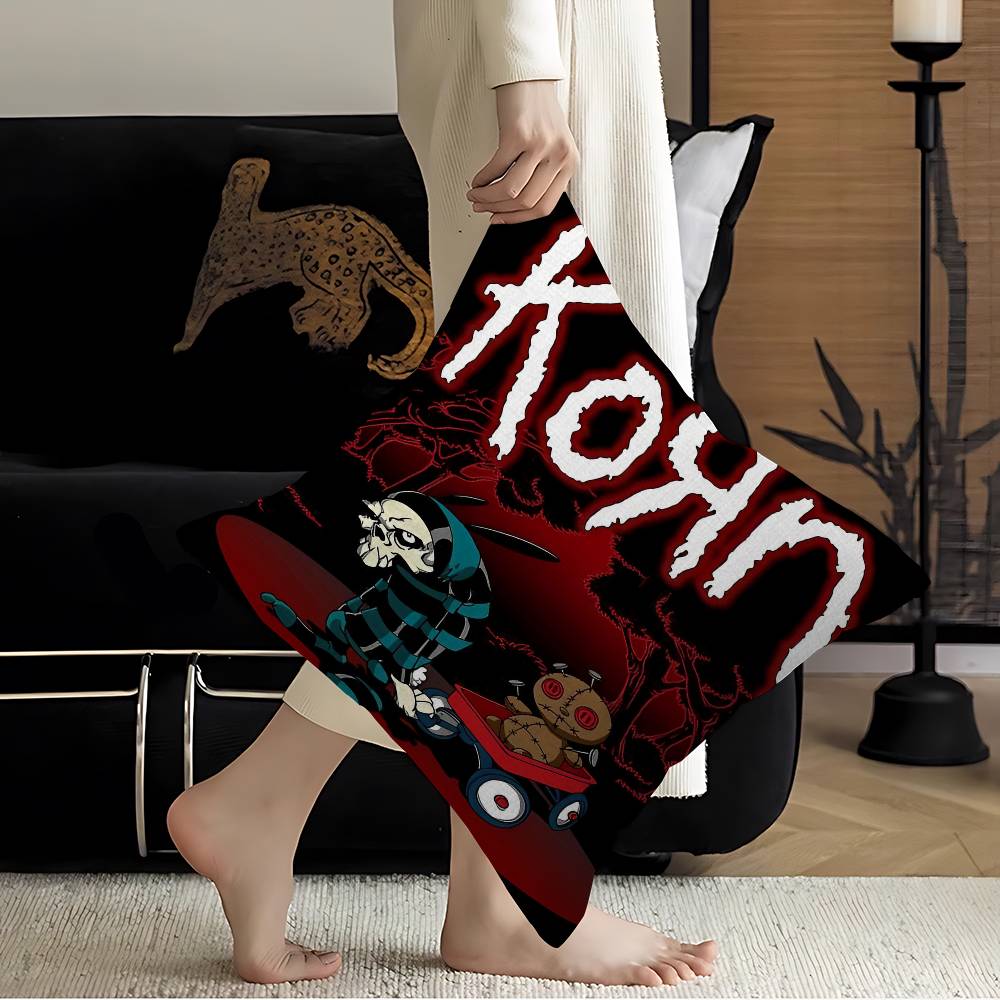 K-korn-Rock Band Cushion Cover Decorative Pillow Sofa Home Decor case pillow cases