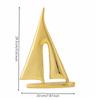 Decorative Sailing Ship Ornament | Nautical, Resin Sailboat Sculpture, for Entryway Table S