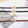 Women Dress Belt Imitation Leather Versatile Solid Color Design Waistband Dresses Shirts Tops Waist Belt Clothing Accessory