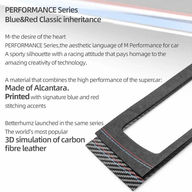 Für BMW Z4 E89 2009-2016 Hergestellt aus Alcantara Mittelkonsole Klimaanlage CD-Panel Verkleidung Performance Aufkleber Auto Innenzubehör
