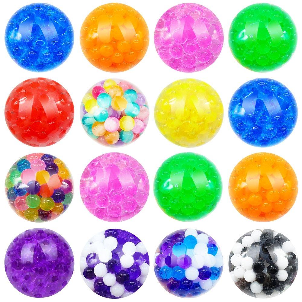 5/10/20Pcs Colorful Stress Balls Squeeze Ball Stress Relief Squishy Toys For Kids Birthday Party Favor Gifts Classroom Prize