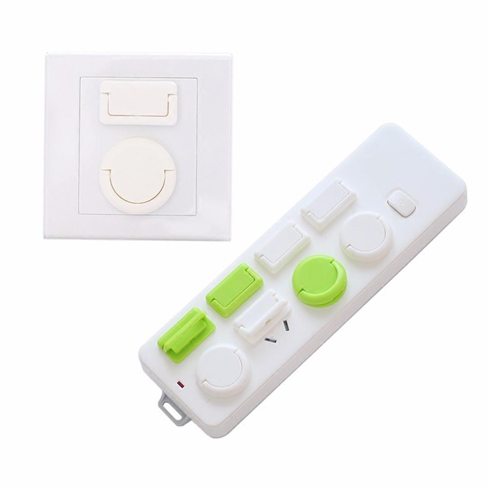 Bebek Çocuk Güvenliği Bakımı için 6 Adet Güvenlik Elektrik Koruyucu Güç Soketi Fiş Kilidi Kapağı