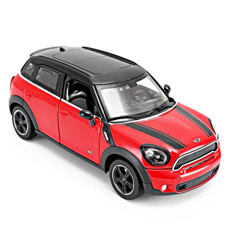 

1/24 BMW Mini Countryman Coopers Металева модель автомобіля Diecasts Металеві Класичні транспортні засоби Модель автомобіля Симуляція Мініатюрний масштаб Іграшки для дітей Подарунок червоний