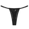 Women Lace Jacquard Hollow Out Sexy Thong Panties Intimates Ladies Erotic Lingeries Slim Strap Low Waist Underpants for Woman