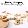 100Pcs Bamboo Clips Clothespins Easy To Use Heavy Duty Rust Resistant Laundry Clip Hangers Multipurpose Clips