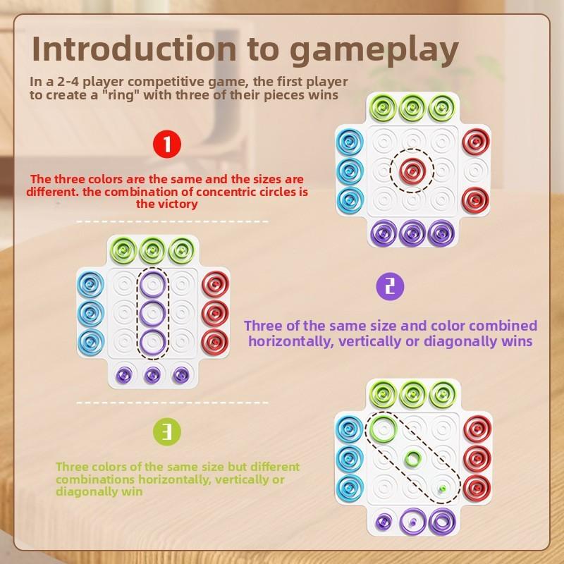 Classic Tic Tac Toe Toy With Color Recognition For Kids Indoor Play