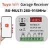 B97A-280-915Mhz Universal RX Multi Tuya WIFI Garage Door Remote Control Receiver Momentary AC DC 9-30V Switch Module Relay