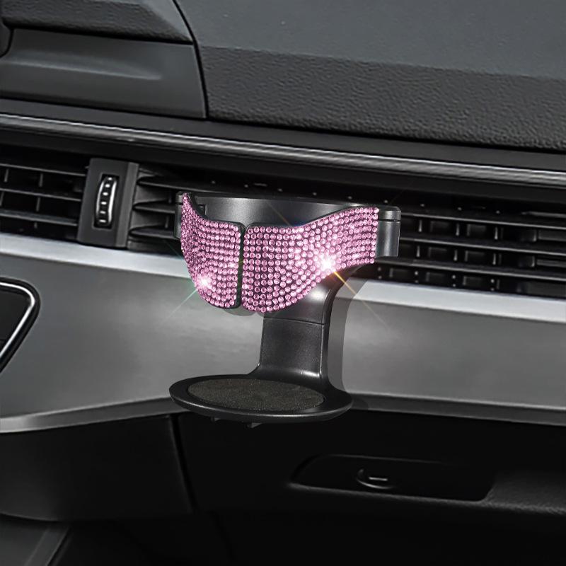 Diamond-Studded Car Air Vent Cup & Ashtray Holder