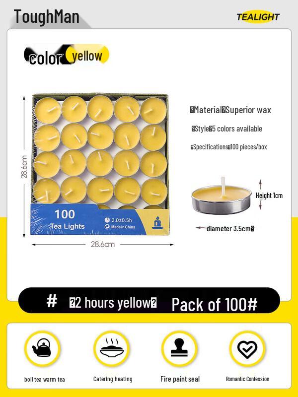 LIEI Smokeless Odorless Candle for Tea Warmer