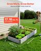 2 Pack Galvanized Raised Garden Beds, 180 X 90 X 30 Cm, Rectangular Metal Planter Boxes Kit Outdoor, Bottomless Elevated Planting Box with Gloves,