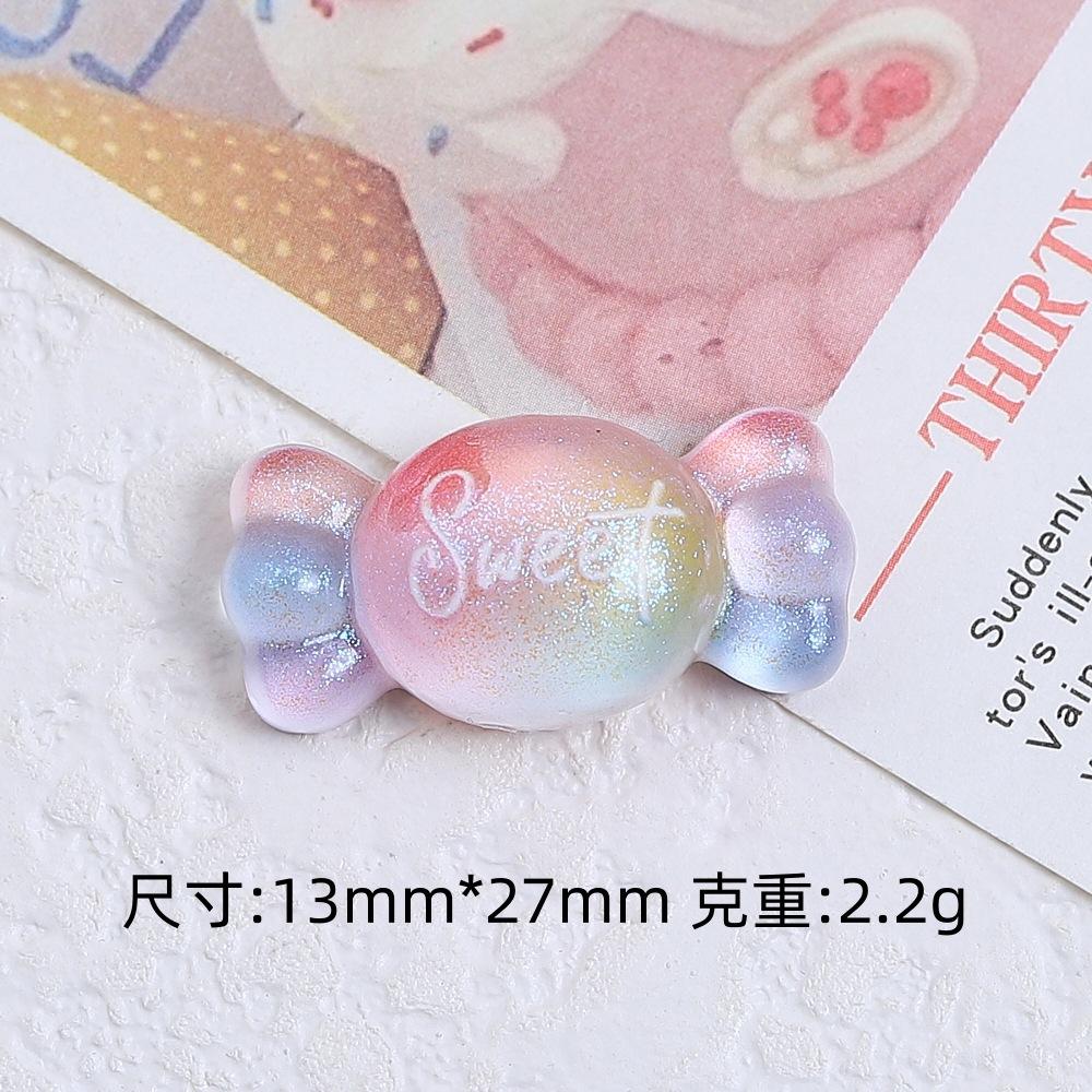 Z83 5PCS Resin Cartoon Sparkling Colorful Sunflowers Candy,Butterfly Ice Cream for Scrapbooking DIY Jewelry Making Accessories