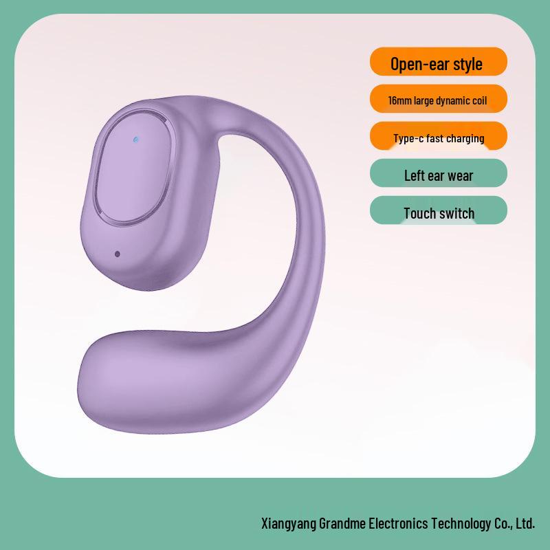 F2 Wireless Bluetooth Ear-hook Earphones: High-Quality Sound, Long Battery Life, Sports Noise Reduction