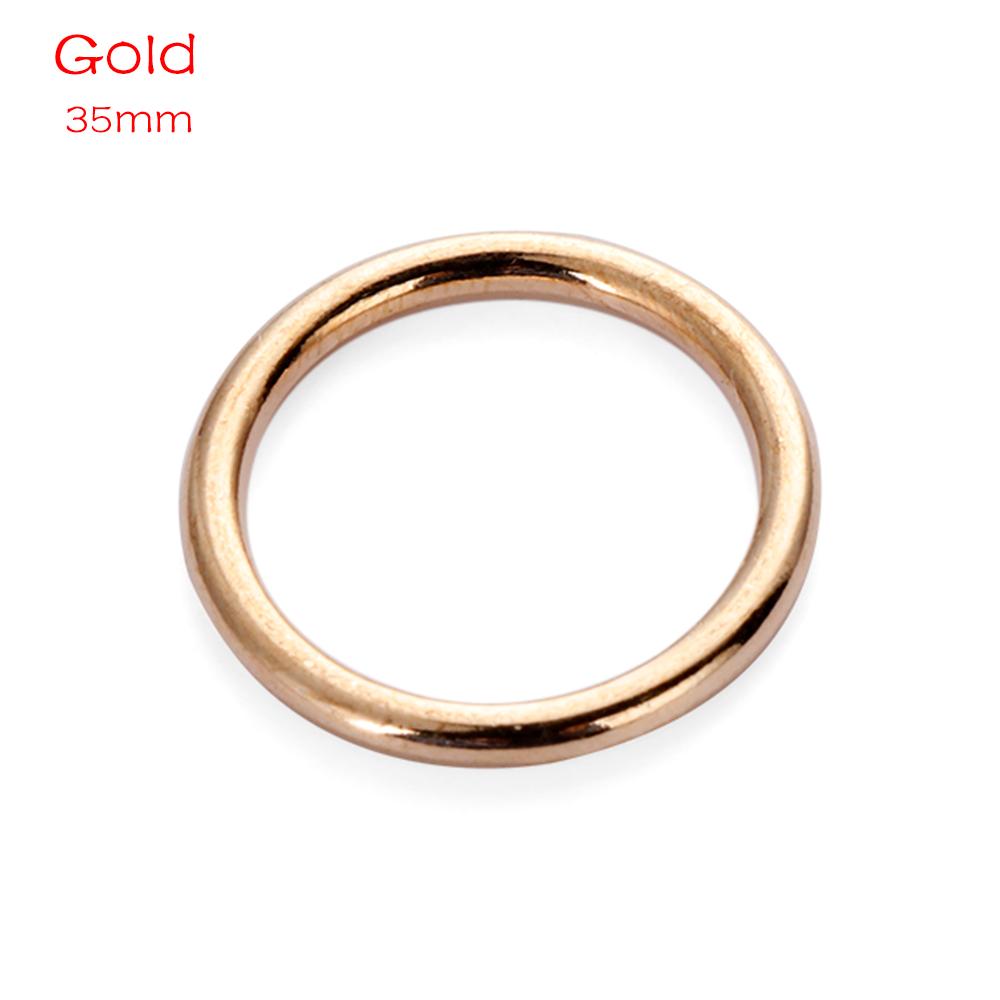 10Pcs Metal O Ring Silver Gold Metal Buckle Bag Parts Sewing Accessories Durable DIY Craft Supplies Backpack Belts Decor