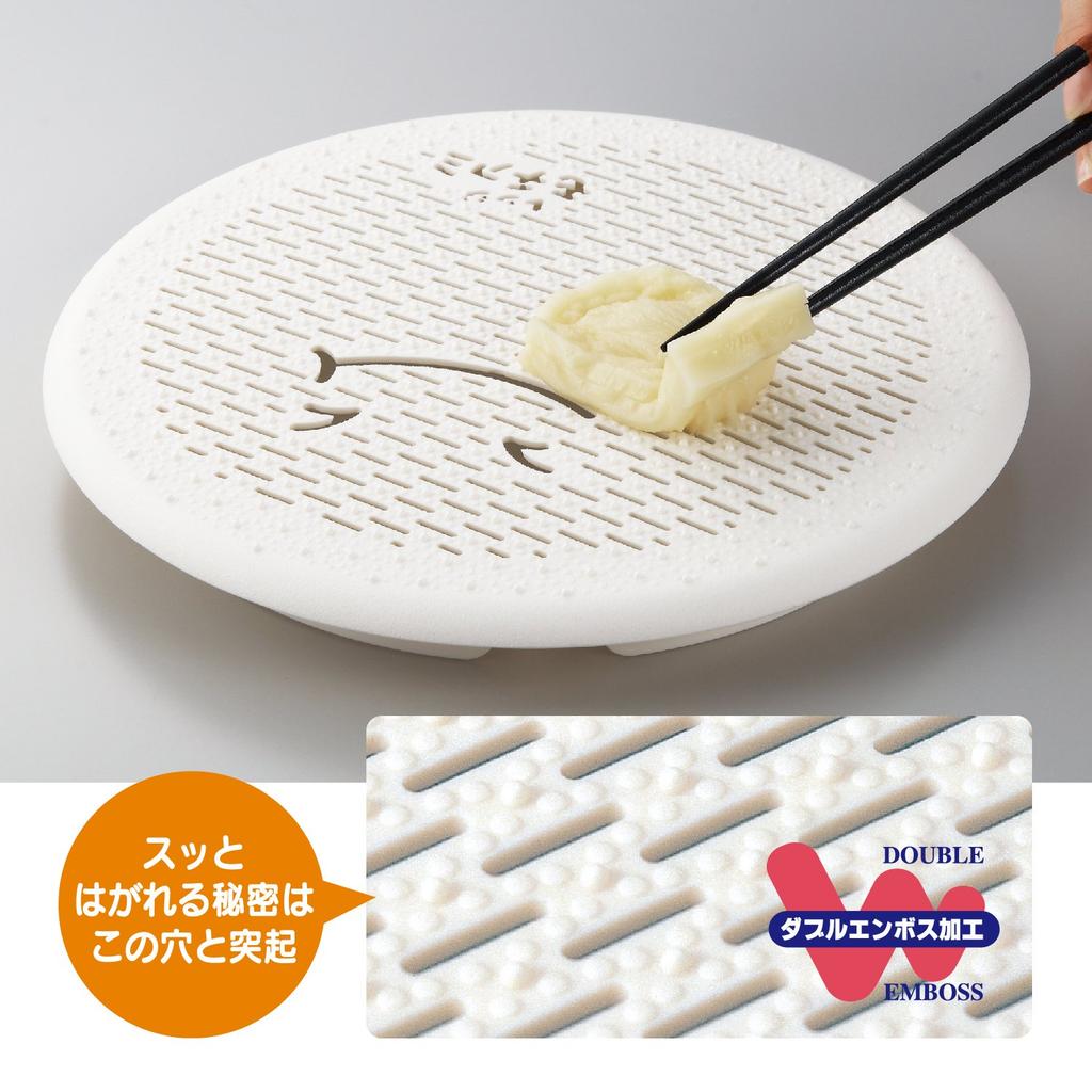 Akebono Sangyo Mochiami Round Mochi Knife, Made In Japan. Easily Cook Mochi In the Microwave for Plump, Freshly Pounded Mochi. Double-embossed for