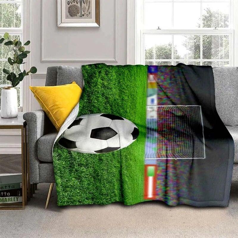 3D Print Football  Blanket For All Season,Warm and Soft Blanket  For Couch Sofa Office Home Travel Camping Birthday Gift