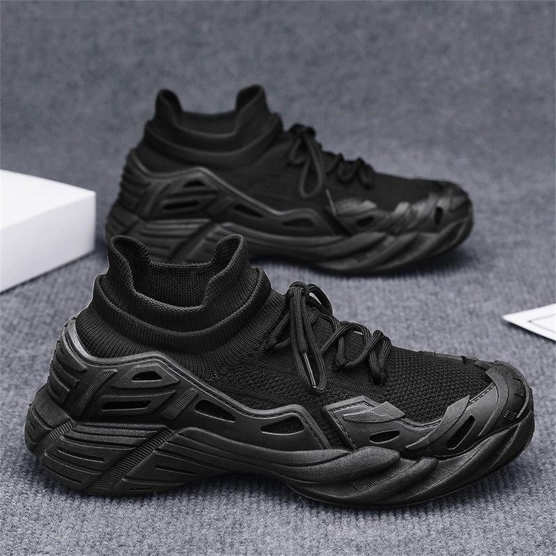 Summer new men's lightweight running shoes octopus socks shoes mecha shoes sports mesh breathable fly-woven men's shoes