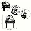 Vintage Metal Garden Wall Art Bird Flower Decor Outdoor Sign Memorial