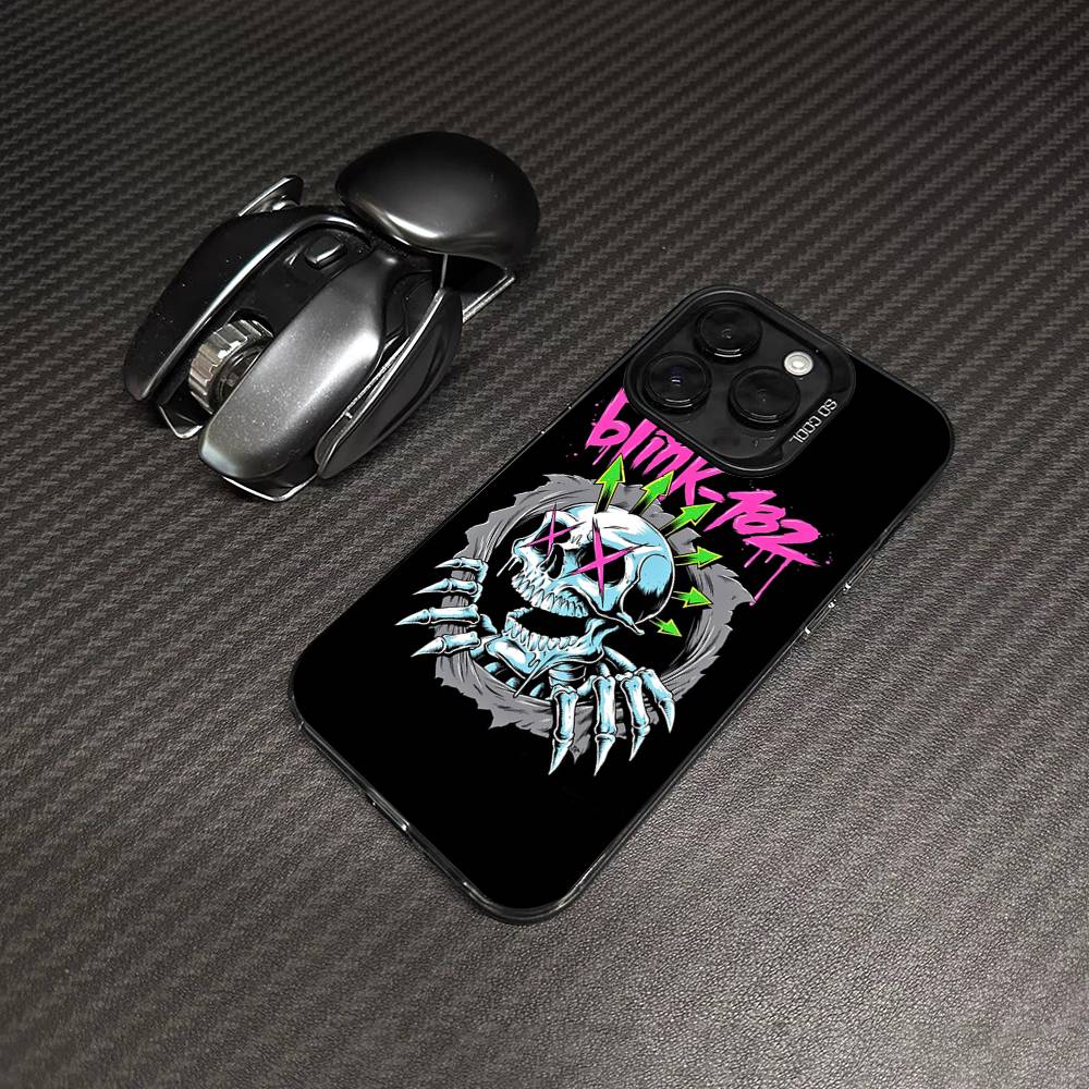 

Famous Classic B-BLINKS-182 Band Phone Case For IPhone 17 16 15 14 13 12 11 Pro Max Plus Color Silver Cover iPhone 14pro max