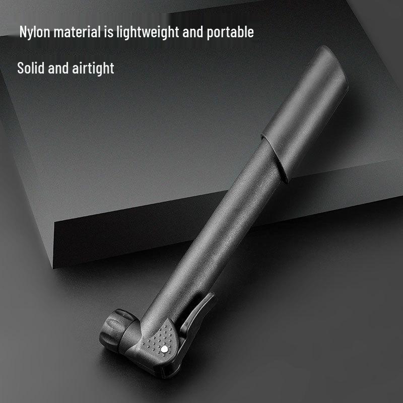 Mini Portable Bicycle Pump with American/French Valve & Basketball Inflator