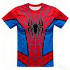 2026 Summer Children's T-shirt Fashion Street Cartoon Spider-Man 3D Quick-Dry Breathable Hydrating Short Sleeve