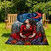 1PC Mystical Serene Outdoor Blanket Lightweight Flannel, Soft & Warm, All-Season Use for Sofa, Outdoor, Camping, Living Room, Office79