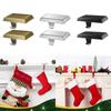 2pcs Large Size Christmas Stocking Hanger Non-Slip Fireplace Hook Christmas Stocking Holder  Table