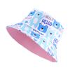 Children's Printed Cartoon Pot Hat, Baby Breathable Sun Hat, Beach Hat, Double-sided Can Wear JDKPM-05