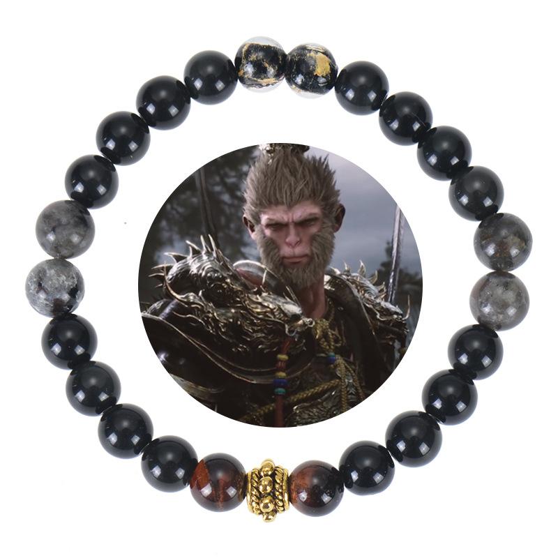 JYL TS Bracelet Women s  Square Eye Adds Elegance & Courage 8mm-Black Myth