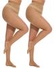 Women'S Plus Size Pantyhose To 150Kg 330Lbs Sheer Tights High Waist Not Fall Down Breathable Spring Summer Large Stockings 3Xl
