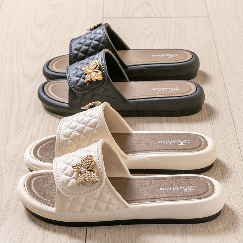 Women's Outdoor Slippers with Bow Tie for Summer New Fashion Non Slip and Cool Slippers for Outdoor Wear