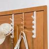 Bedroom Door Hanger Clothes Hanging Rack Over The Door Plastic Home Storage Organization Hooks, Purse Holder for Bags Rails