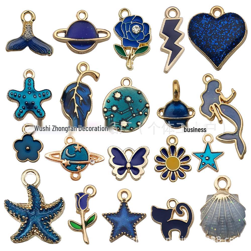 400-Piece Mixed Alloy Accessory Set for DIY Bracelets, Necklaces, Earrings, Keychains, and Charms