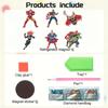 6pcs/Set Superhero Series Diamond Painting Magnets for Refrigerator Diamond Art Fridge Magnets for Adults Diamond Art Refrigerator Magnets Kits