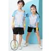 Kids Quick-Dry Badminton Set Short Sleeve Sport Jersey Unisex Tennis Volleyball Training Outfit