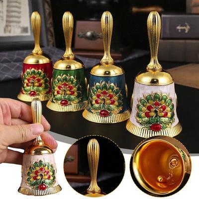 Sonnette Manuelle Rétro Métal Dîner Manivelle Sonnette Autel Wicca Divination Mariage Païen École Décorations Arbre de Noël